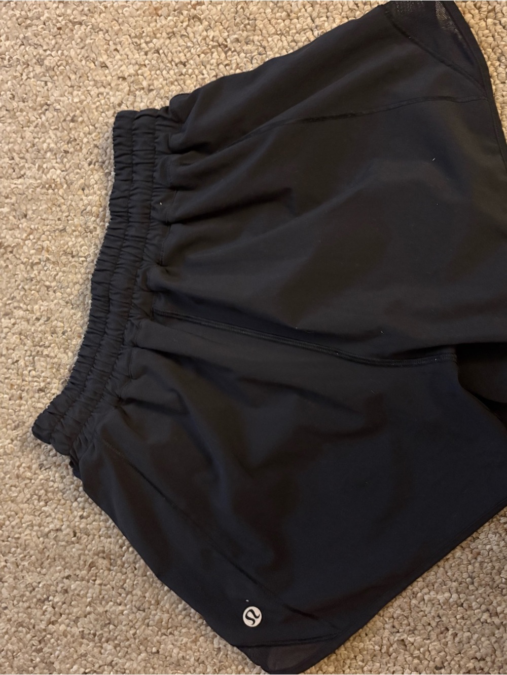 lululemon athletica Women's Black Running Shorts - Picture 3 of 3